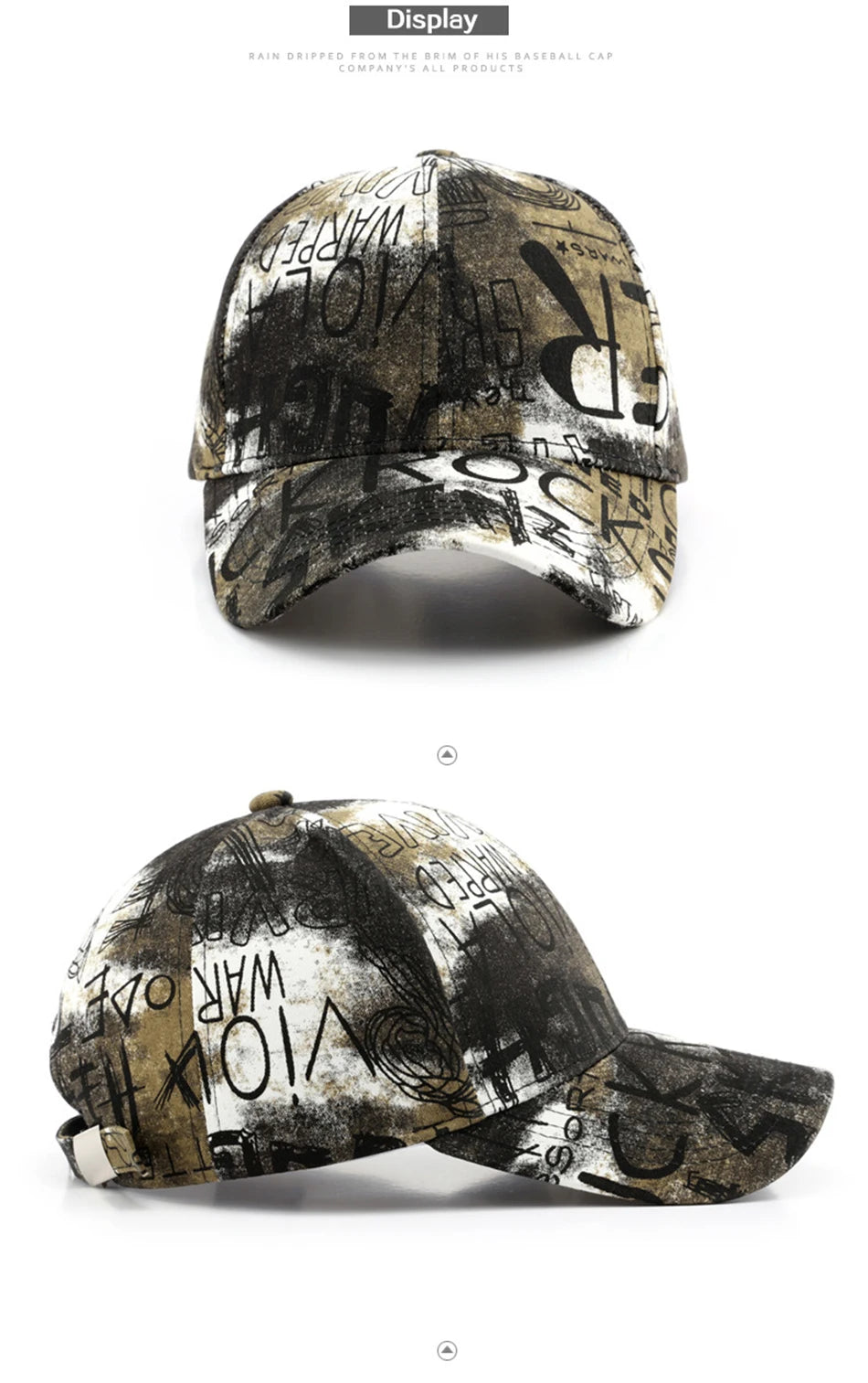 VOIDWEAR SIGNAL_FADE_FS03 graffiti embroidered cotton baseball cap with adjustable strap, unisex four-season streetwear design in multiple colors.