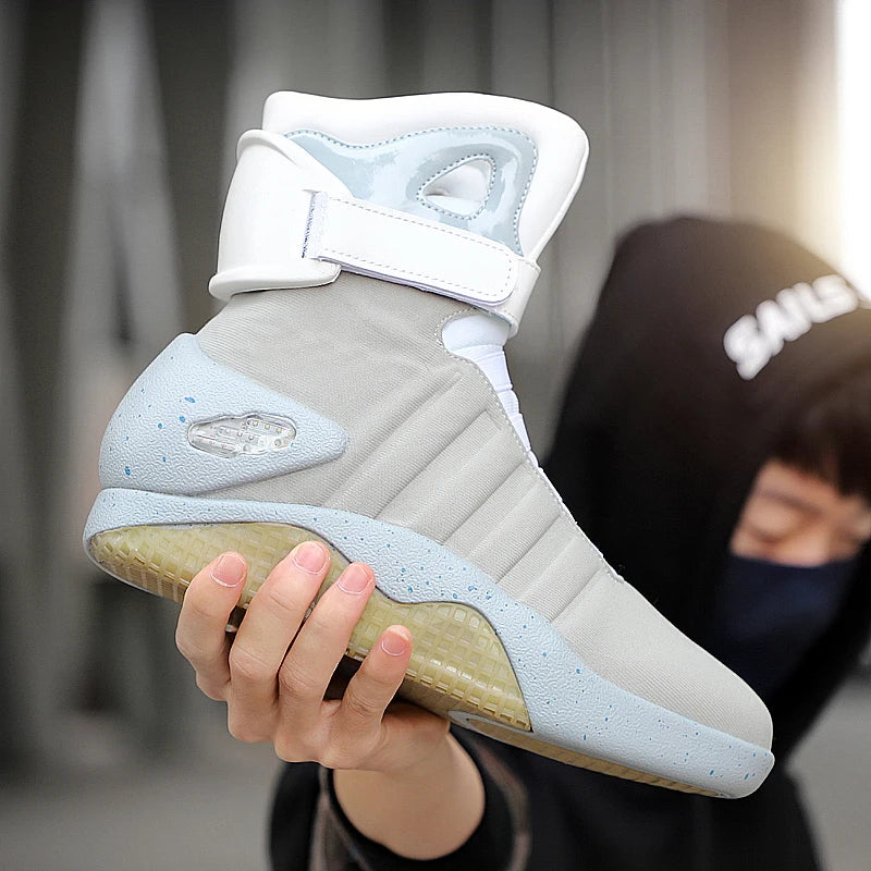 Close-up detail of the magnetic toggle closure and matte synthetic armor weave on the GHOSTCORE_8X ankle