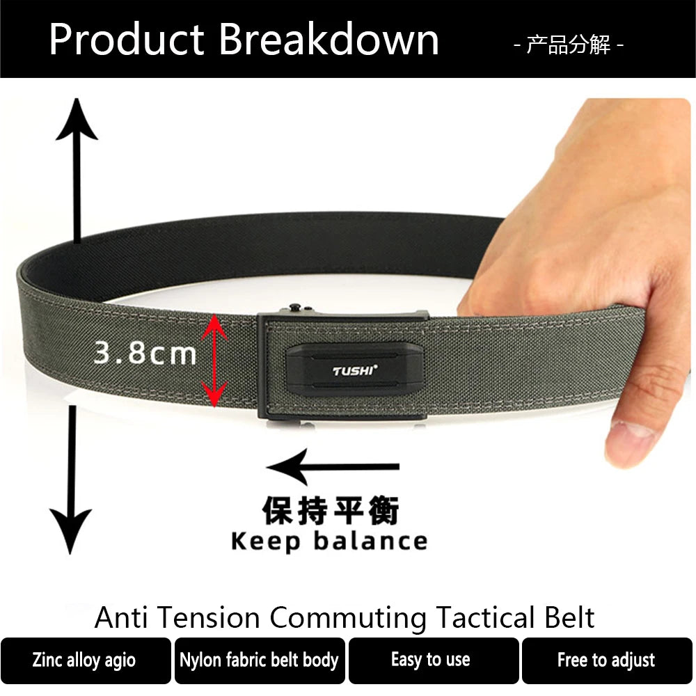 VOIDWEAR SIGNAL_LOCK_09 tactical nylon belt with alloy auto-lock buckle, adjustable fit, and vanish-system design for urban and outdoor wear
