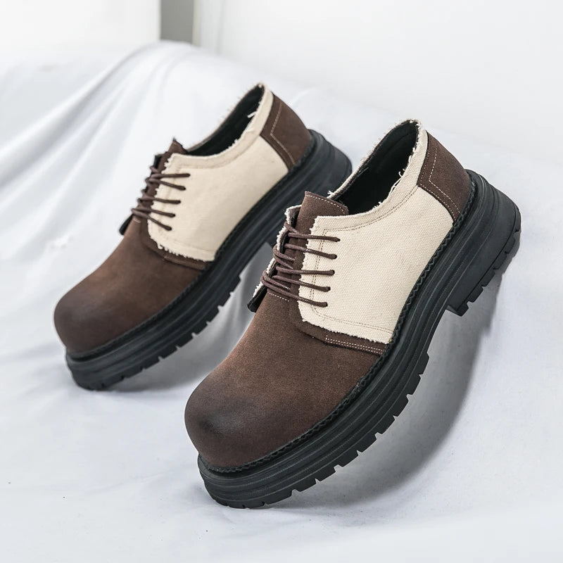 VOIDWEAR SIGNAL_VANISH_06 ☰ Derby System Shoes in Oxford fabric with PU lining and rubber outsole, ritual-inspired hybrid streetwear footwear