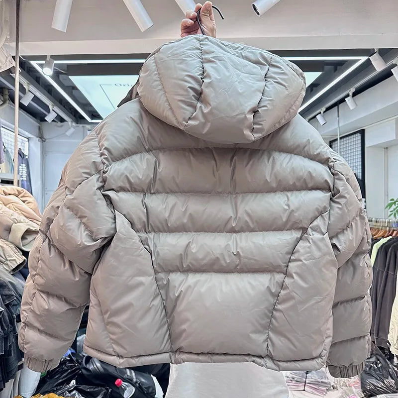 VOIDWEAR VDR_VANISH_05 ritual streetwear winter hooded jacket, oversized black coat with vanish-mode hood and signal glyph sleeve