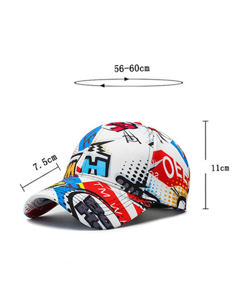 VOIDWEAR SIGNAL_VANISH_09 cotton graffiti baseball cap with adjustable strap, designed for four-season urban streetwear in the U.S. and EU