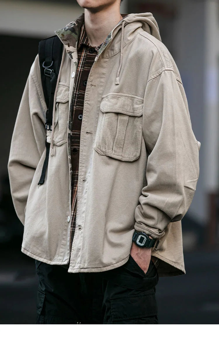 VOIDWEAR VDR_VANISH_07 Shadow ritual-coded vanish-mode streetwear jacket men’s spring autumn cotton oversized utility