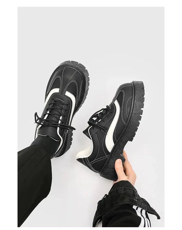 VOIDWEAR SIGNAL_VANISH_12 ☰ ritual-inspired men’s casual shoes with breathable upper, round toe, and vanish-mode closure, built for spring/autumn wear.
