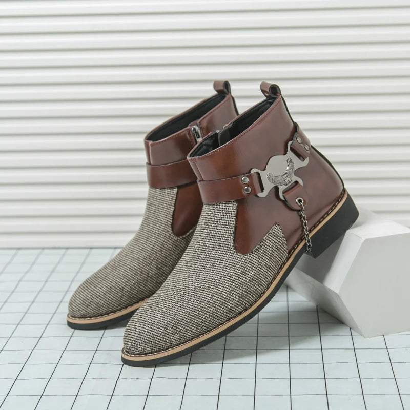 VOIDWEAR SIGNAL_VANISH_11 ☰ split leather ankle casual shoes with side-zip closure, breathable construction, and ritual-inspired minimalist design
