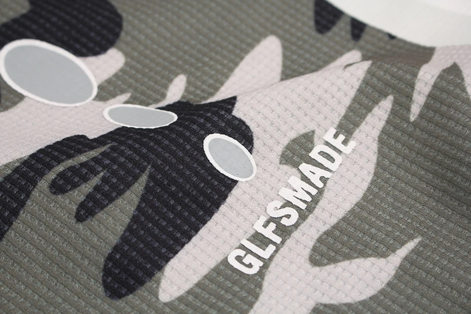 VOIDWEAR oversized camo tee with glyph and vanish-mode hood, 100% cotton, streetwear long sleeve