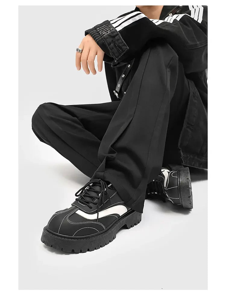 VOIDWEAR SIGNAL_VANISH_12 ☰ ritual-inspired men’s casual shoes with breathable upper, round toe, and vanish-mode closure, built for spring/autumn wear.