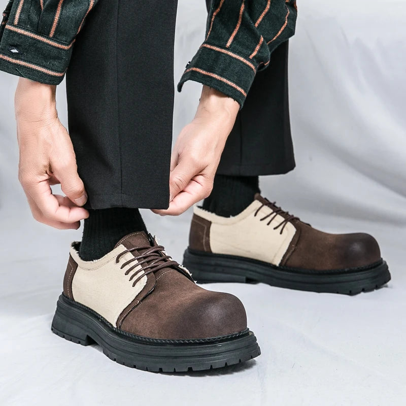 VOIDWEAR SIGNAL_VANISH_06 ☰ Derby System Shoes in Oxford fabric with PU lining and rubber outsole, ritual-inspired hybrid streetwear footwear