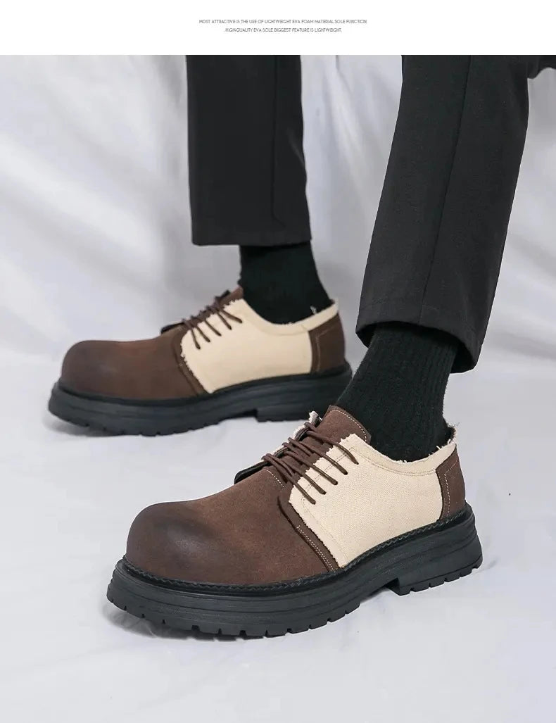 VOIDWEAR SIGNAL_VANISH_06 ☰ Derby System Shoes in Oxford fabric with PU lining and rubber outsole, ritual-inspired hybrid streetwear footwear