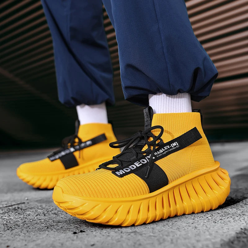 VOIDWEAR SIGNAL_VANISH_07 mesh sneakers, lightweight breathable techwear-inspired streetwear shoes with ankle wrap design