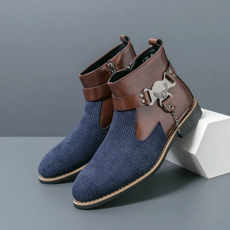 VOIDWEAR SIGNAL_VANISH_11 ☰ split leather ankle casual shoes with side-zip closure, breathable construction, and ritual-inspired minimalist design