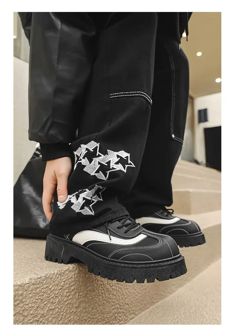 VOIDWEAR SIGNAL_VANISH_12 ☰ ritual-inspired men’s casual shoes with breathable upper, round toe, and vanish-mode closure, built for spring/autumn wear.
