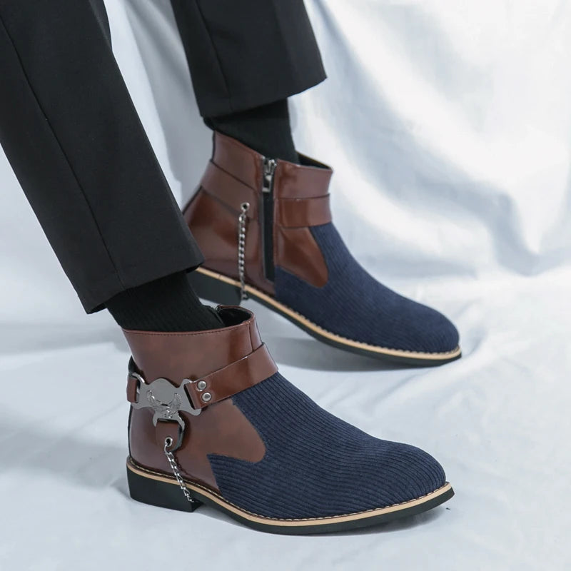 VOIDWEAR SIGNAL_VANISH_11 ☰ split leather ankle casual shoes with side-zip closure, breathable construction, and ritual-inspired minimalist design