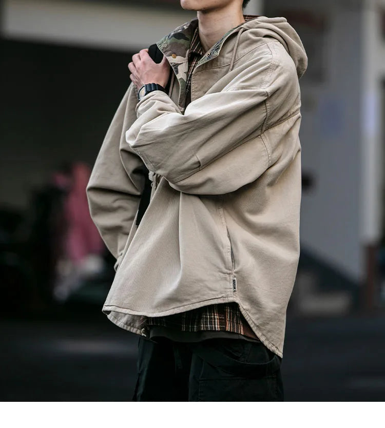 VOIDWEAR VDR_VANISH_07 Shadow ritual-coded vanish-mode streetwear jacket men’s spring autumn cotton oversized utility