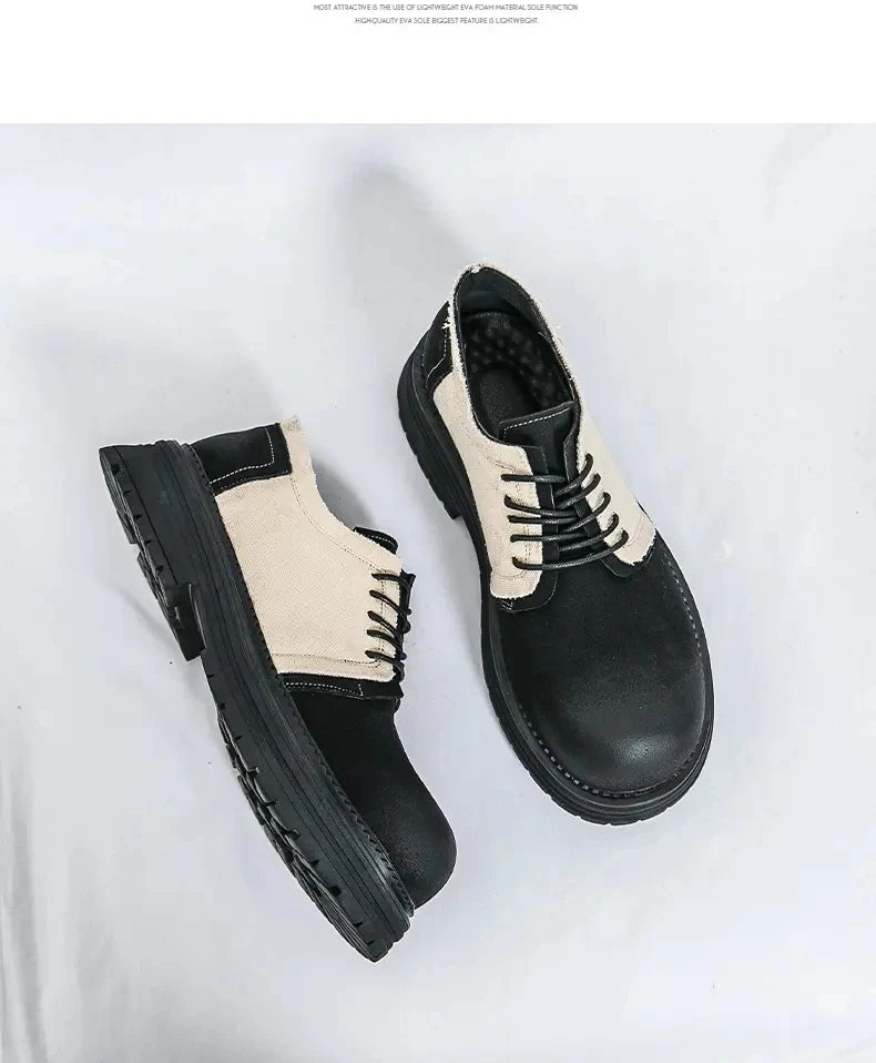 VOIDWEAR SIGNAL_VANISH_06 ☰ Derby System Shoes in Oxford fabric with PU lining and rubber outsole, ritual-inspired hybrid streetwear footwear