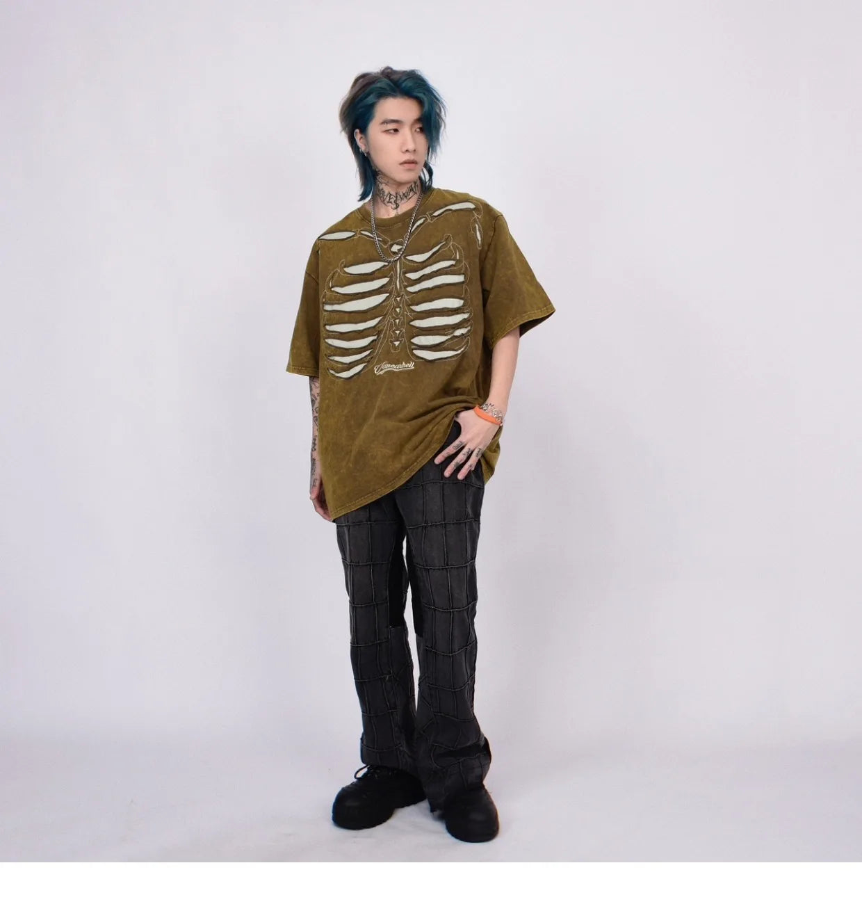 VOIDWEAR VDR_VANISH_05 ripped skeleton tee washed vintage cotton men’s summer streetwear USA