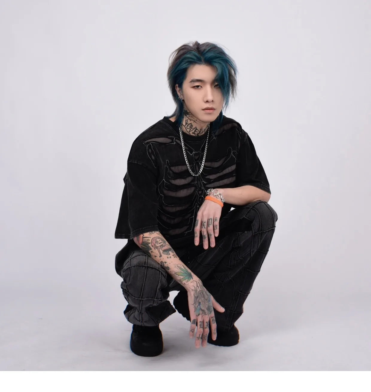 VOIDWEAR VDR_VANISH_05 ripped skeleton tee washed vintage cotton men’s summer streetwear USA