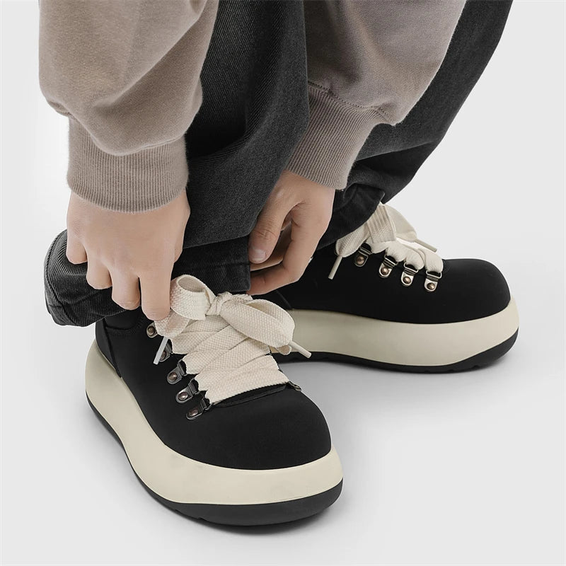 VOIDWEAR VDR_VANISH_05 red black platform sneaker – side view