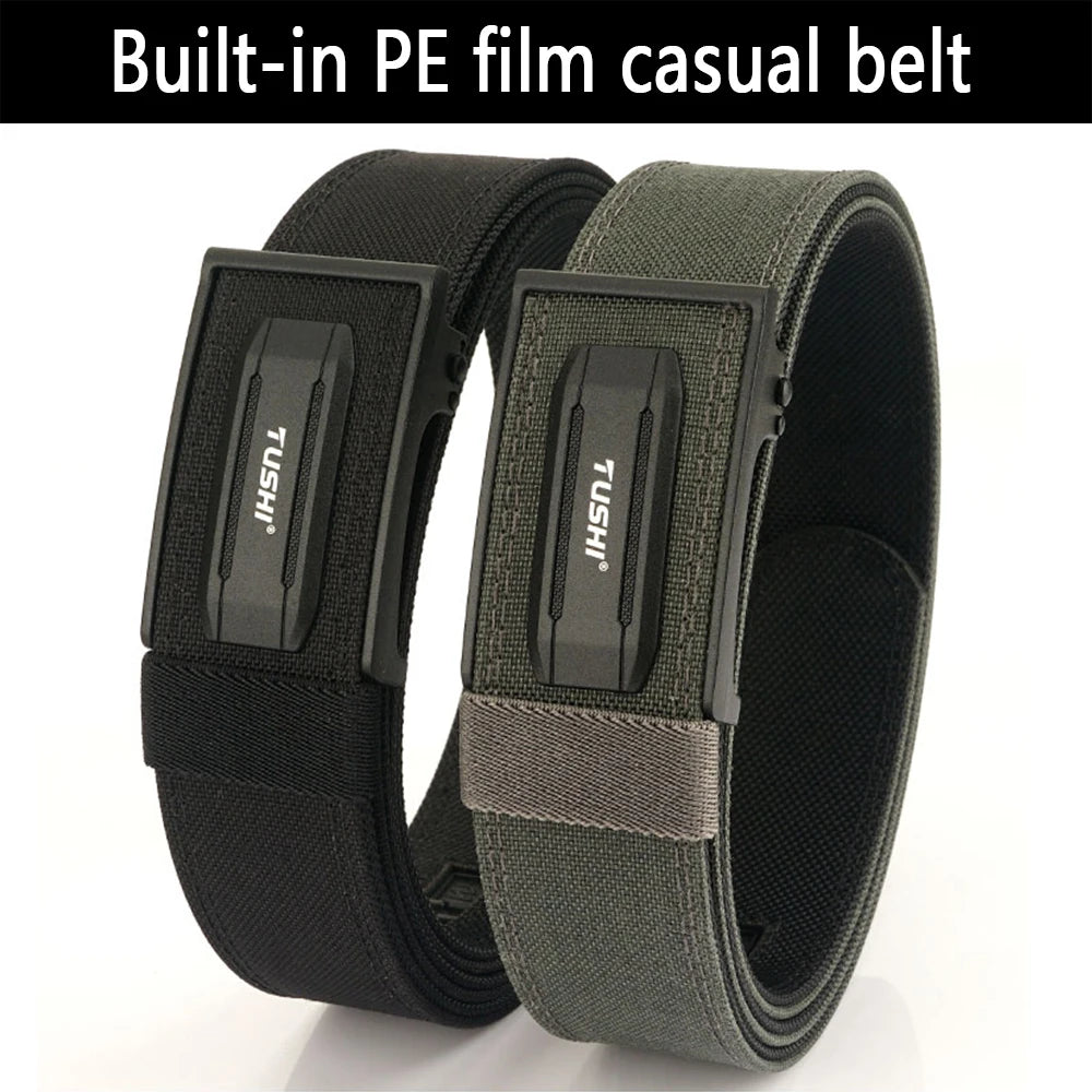 VOIDWEAR SIGNAL_LOCK_09 tactical nylon belt with alloy auto-lock buckle, adjustable fit, and vanish-system design for urban and outdoor wear