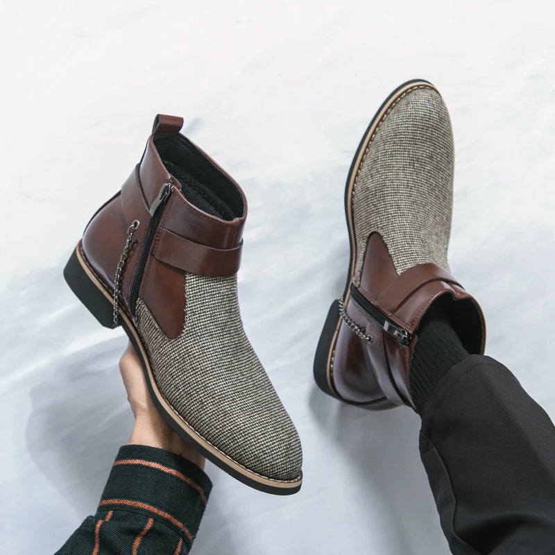 VOIDWEAR SIGNAL_VANISH_11 ☰ split leather ankle casual shoes with side-zip closure, breathable construction, and ritual-inspired minimalist design