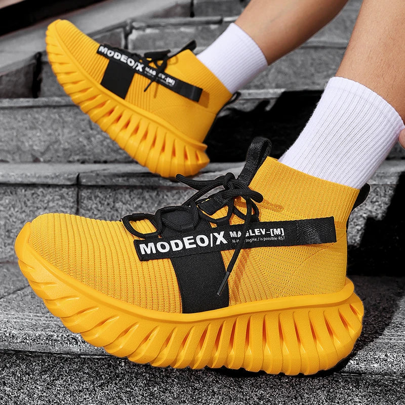 VOIDWEAR SIGNAL_VANISH_07 mesh sneakers, lightweight breathable techwear-inspired streetwear shoes with ankle wrap design