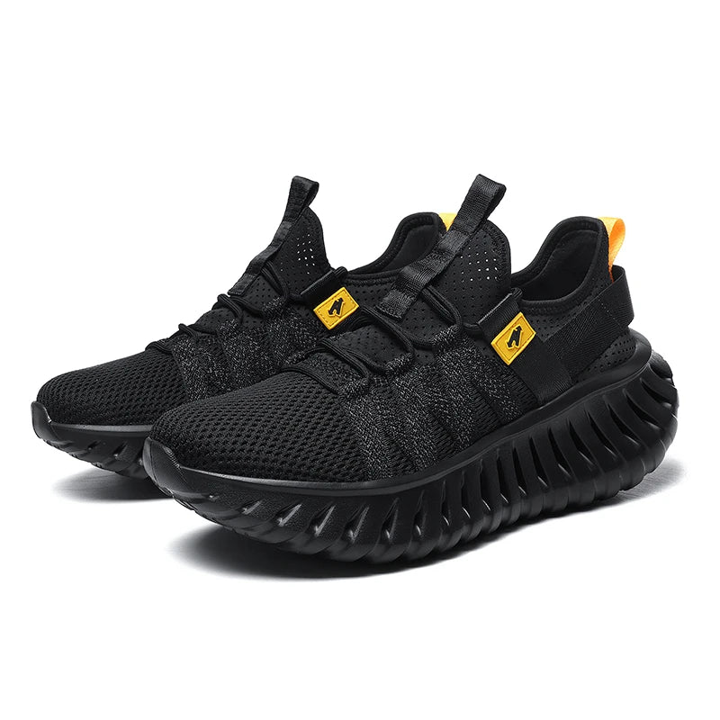 VOIDWEAR SIGNAL_RUN_09 ☰ men’s breathable air mesh running shoes with Flywire tech and EVA sole, ritual-inspired streetwear sneakers