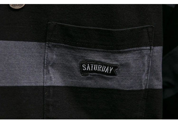 VOIDWEAR striped oversized tee with vanish-mode system, 100% cotton, summer streetwear