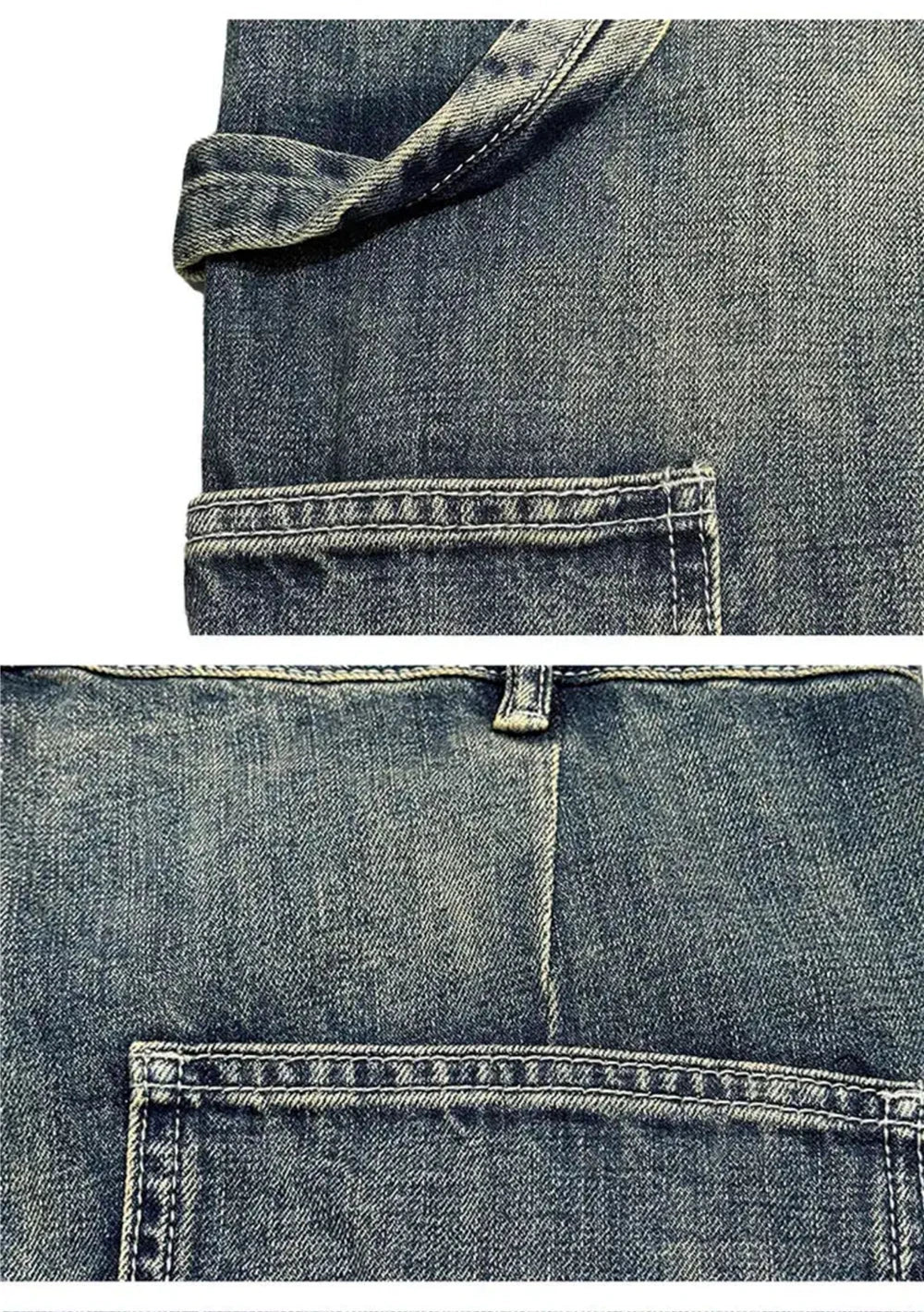 VOIDWEAR VDR_VANISH_05 ☰ ripped patch cargo jeans, distressed midweight denim, loose streetwear silhouette, glyph embroidery