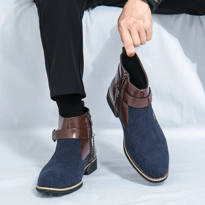VOIDWEAR SIGNAL_VANISH_11 ☰ split leather ankle casual shoes with side-zip closure, breathable construction, and ritual-inspired minimalist design