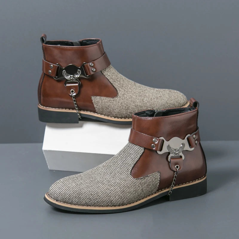 VOIDWEAR SIGNAL_VANISH_11 ☰ split leather ankle casual shoes with side-zip closure, breathable construction, and ritual-inspired minimalist design