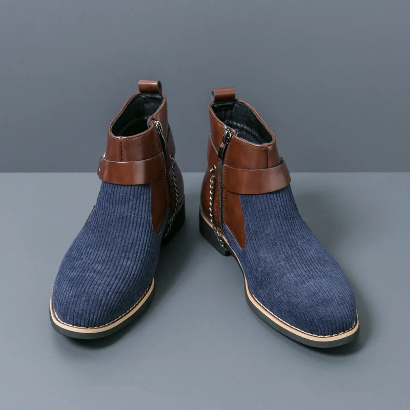 VOIDWEAR SIGNAL_VANISH_11 ☰ split leather ankle casual shoes with side-zip closure, breathable construction, and ritual-inspired minimalist design