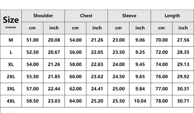 VOIDWEAR striped oversized tee with vanish-mode system, 100% cotton, summer streetwear. Size chart for clothing with measurements in centimeters and inches.