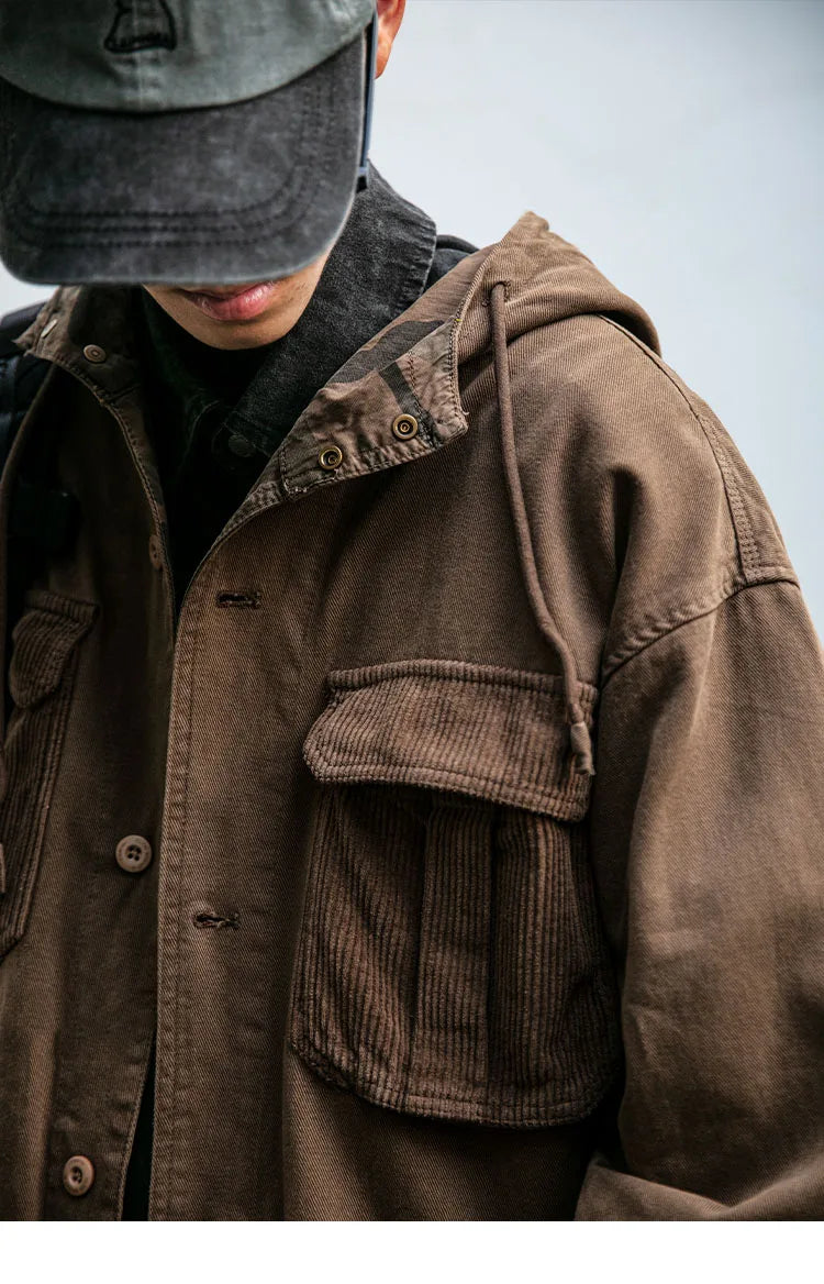 VOIDWEAR VDR_VANISH_07 Shadow ritual-coded vanish-mode streetwear jacket men’s spring autumn cotton oversized utility