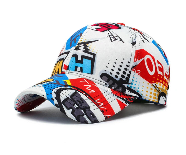 VOIDWEAR SIGNAL_VANISH_09 cotton graffiti baseball cap with adjustable strap, designed for four-season urban streetwear in the U.S. and EU