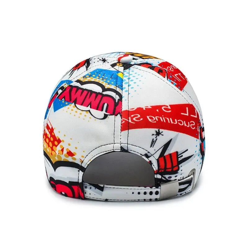 VOIDWEAR SIGNAL_VANISH_09 cotton graffiti baseball cap with adjustable strap, designed for four-season urban streetwear in the U.S. and EU