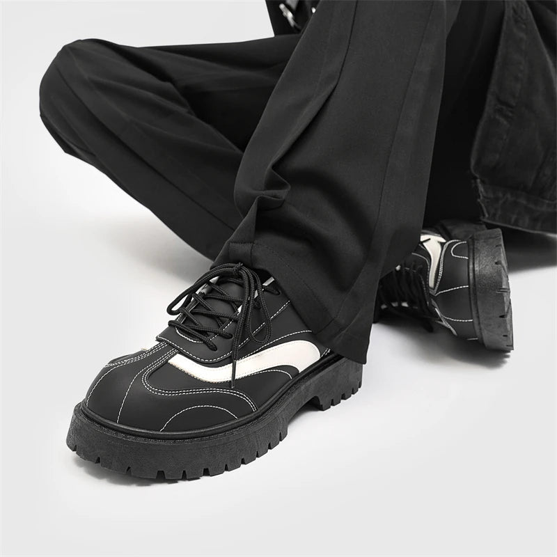 VOIDWEAR SIGNAL_VANISH_12 ☰ ritual-inspired men’s casual shoes with breathable upper, round toe, and vanish-mode closure, built for spring/autumn wear.