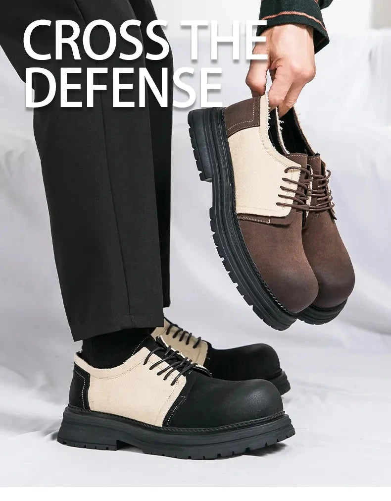 VOIDWEAR SIGNAL_VANISH_06 ☰ Derby System Shoes in Oxford fabric with PU lining and rubber outsole, ritual-inspired hybrid streetwear footwear