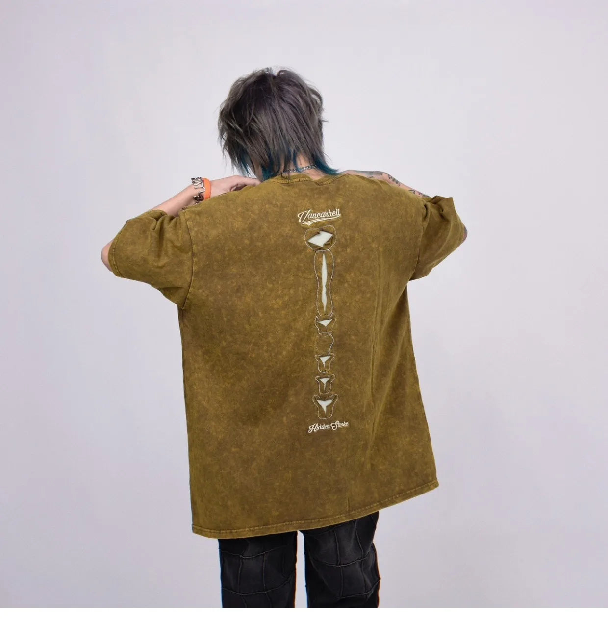 VOIDWEAR VDR_VANISH_05 ripped skeleton tee washed vintage cotton men’s summer streetwear USA