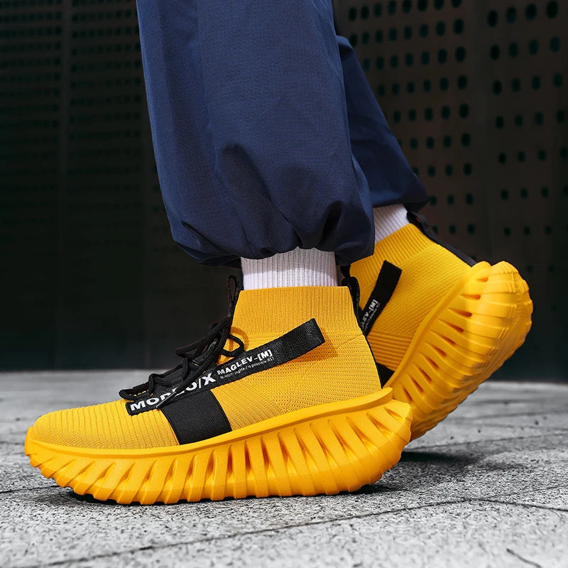 VOIDWEAR SIGNAL_VANISH_07 mesh sneakers, lightweight breathable techwear-inspired streetwear shoes with ankle wrap design