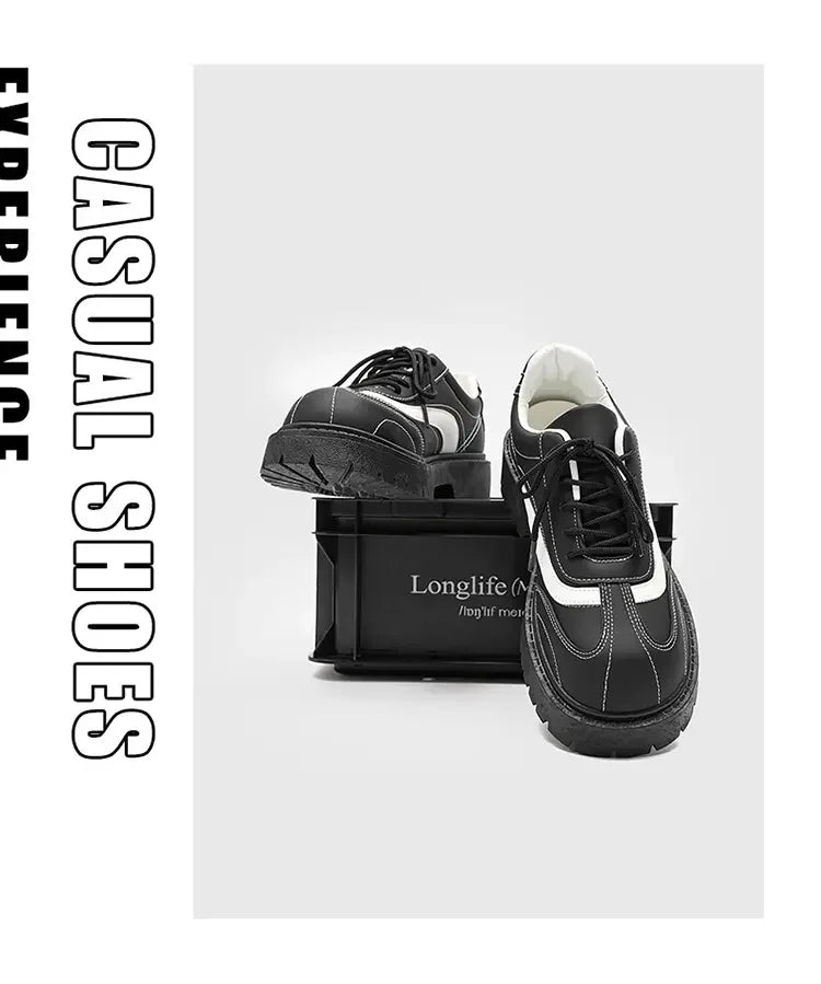VOIDWEAR SIGNAL_VANISH_12 ☰ ritual-inspired men’s casual shoes with breathable upper, round toe, and vanish-mode closure, built for spring/autumn wear.