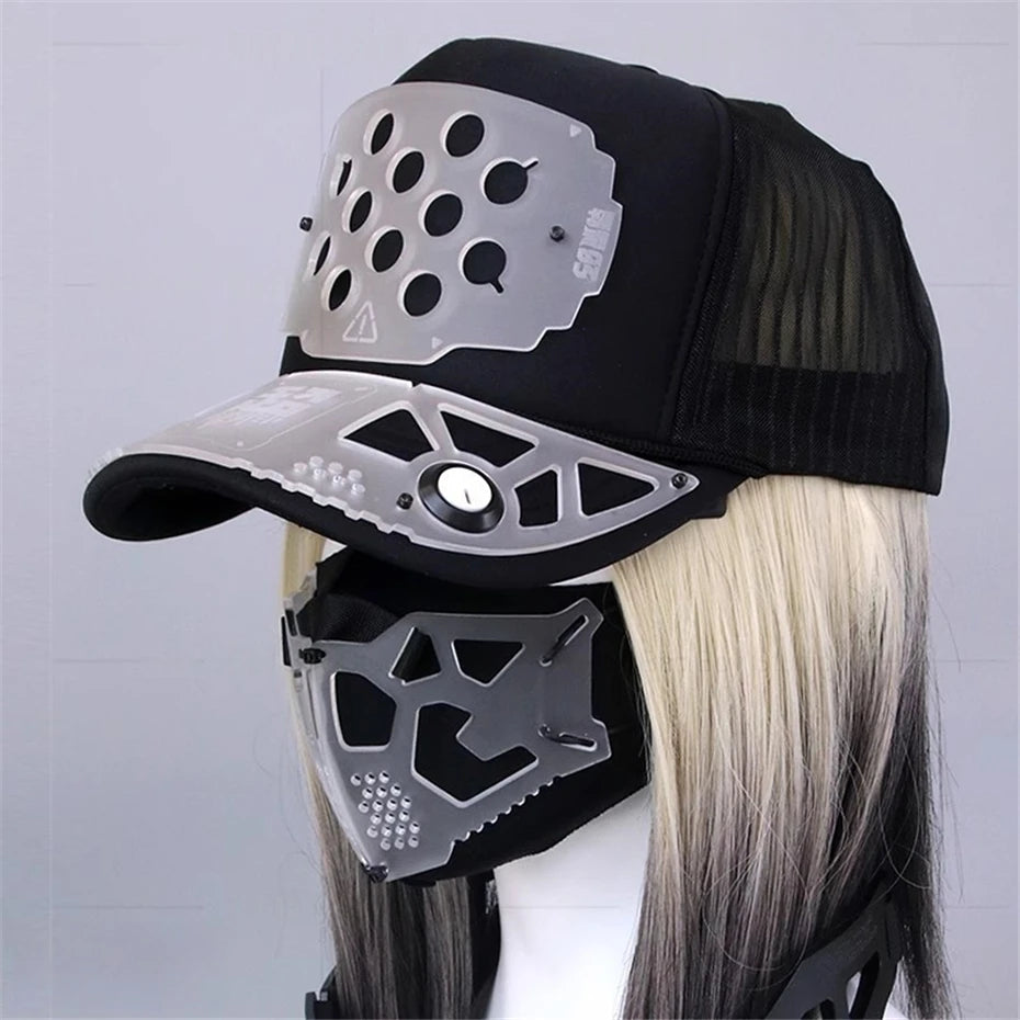 VOIDWEAR VDR_VANISH_09 nylon techwear cap, unisex tactical streetwear hat for all-season urban motion and ritual-inspired styling.