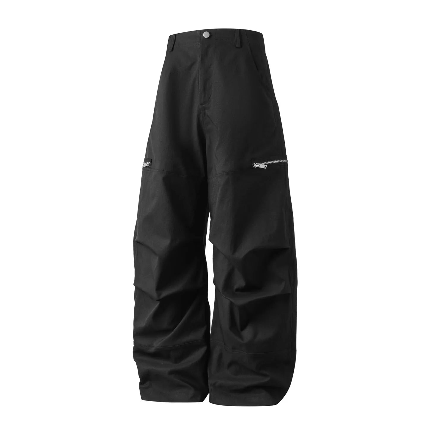 VOIDWEAR VDR_SIGNAL_MCHT ☰ pleated machete pants, paratrooper style, tactical zipper, loose fit, symbolic glyph tab