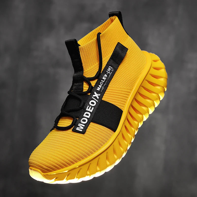 VOIDWEAR SIGNAL_VANISH_07 mesh sneakers, lightweight breathable techwear-inspired streetwear shoes with ankle wrap design