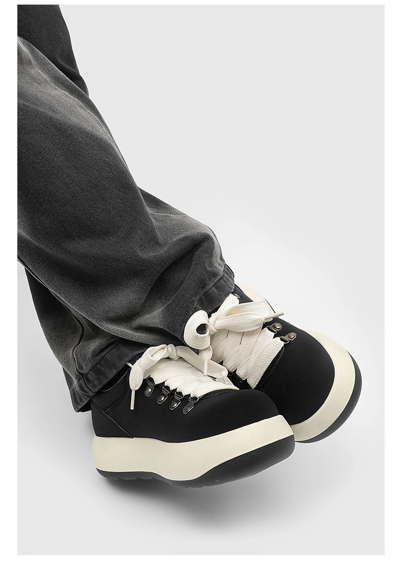 VOIDWEAR VDR_VANISH_05 red black platform sneaker – side view