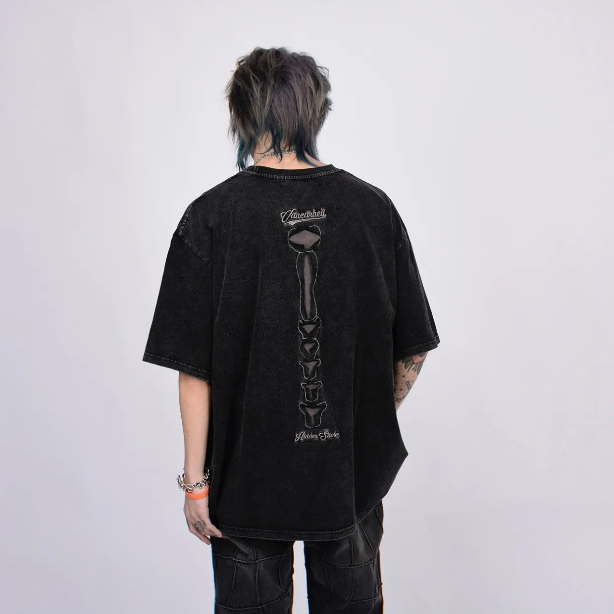VOIDWEAR VDR_VANISH_05 ripped skeleton tee washed vintage cotton men’s summer streetwear USA