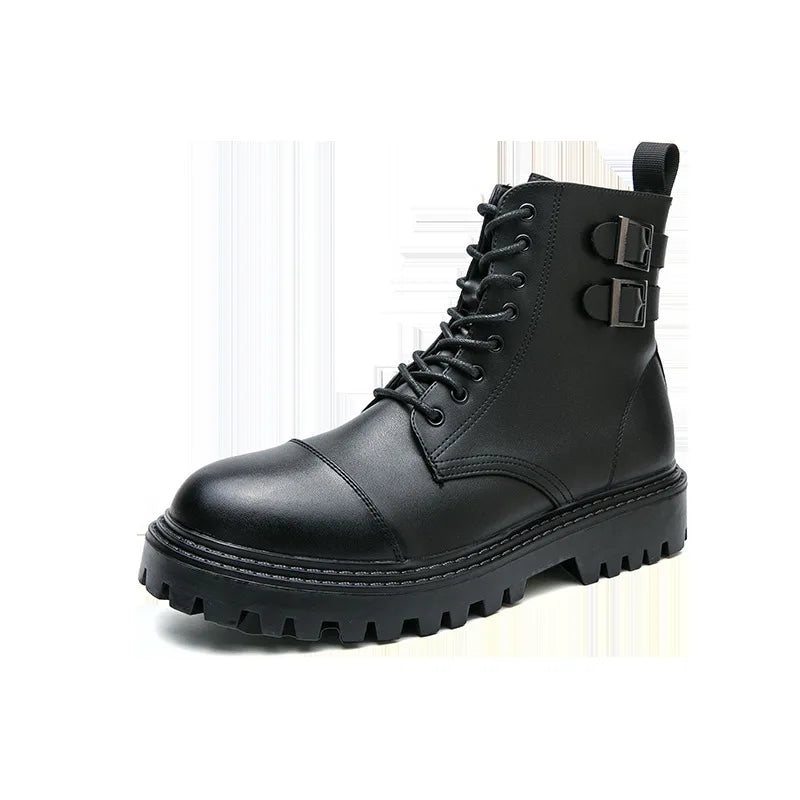 VOIDWEAR SIGNAL_VANISH_11 ☰ men’s patent leather Chelsea boots, waterproof, lace-up zipper hybrid, ritual-inspired streetwear design