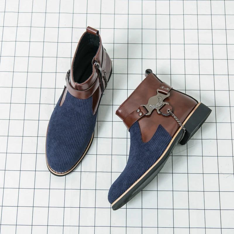 VOIDWEAR SIGNAL_VANISH_11 ☰ split leather ankle casual shoes with side-zip closure, breathable construction, and ritual-inspired minimalist design