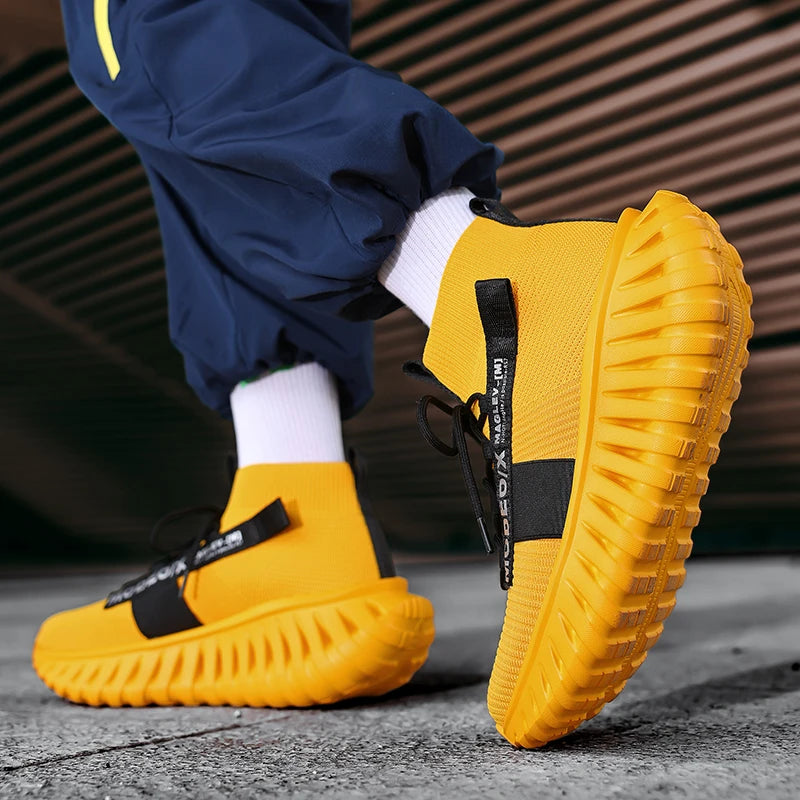 VOIDWEAR SIGNAL_VANISH_07 mesh sneakers, lightweight breathable techwear-inspired streetwear shoes with ankle wrap design