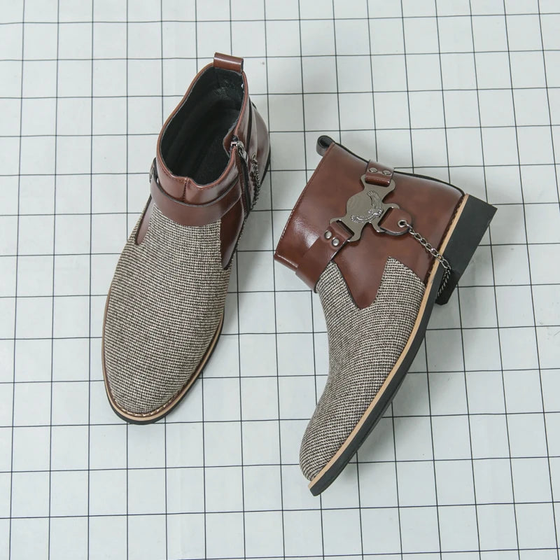 VOIDWEAR SIGNAL_VANISH_11 ☰ split leather ankle casual shoes with side-zip closure, breathable construction, and ritual-inspired minimalist design