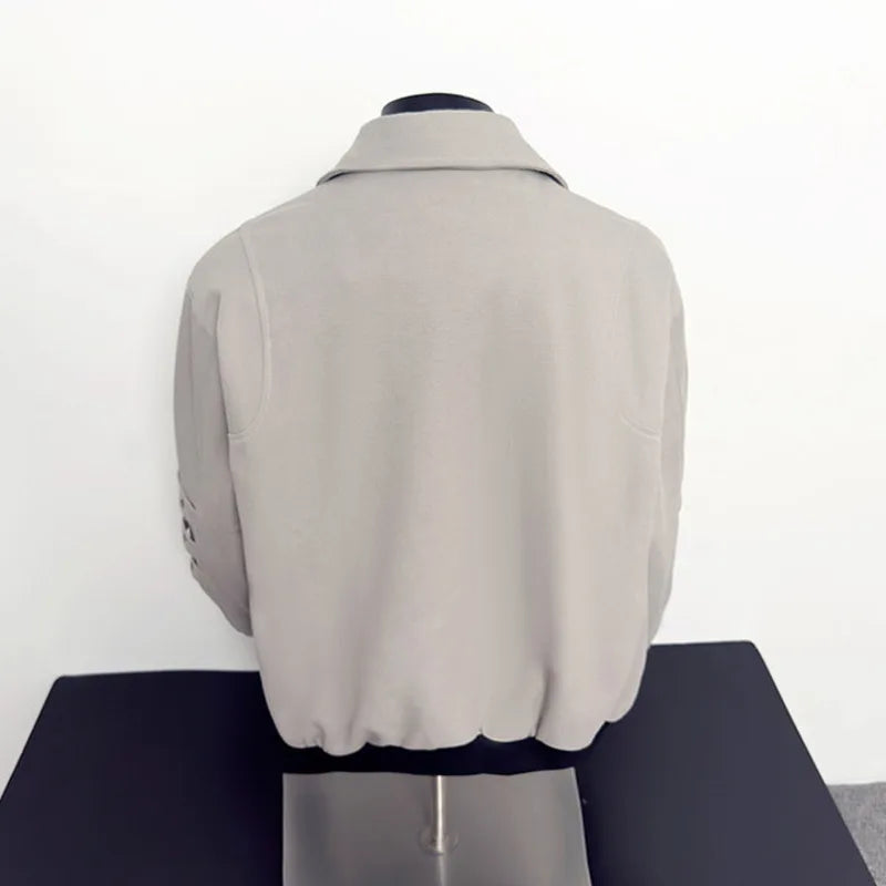 VOIDWEAR VDR_VANISH_05 ☰ black khaki jacket — ritual-inspired streetwear with signal glyph embroidery, minimalist techwear layering